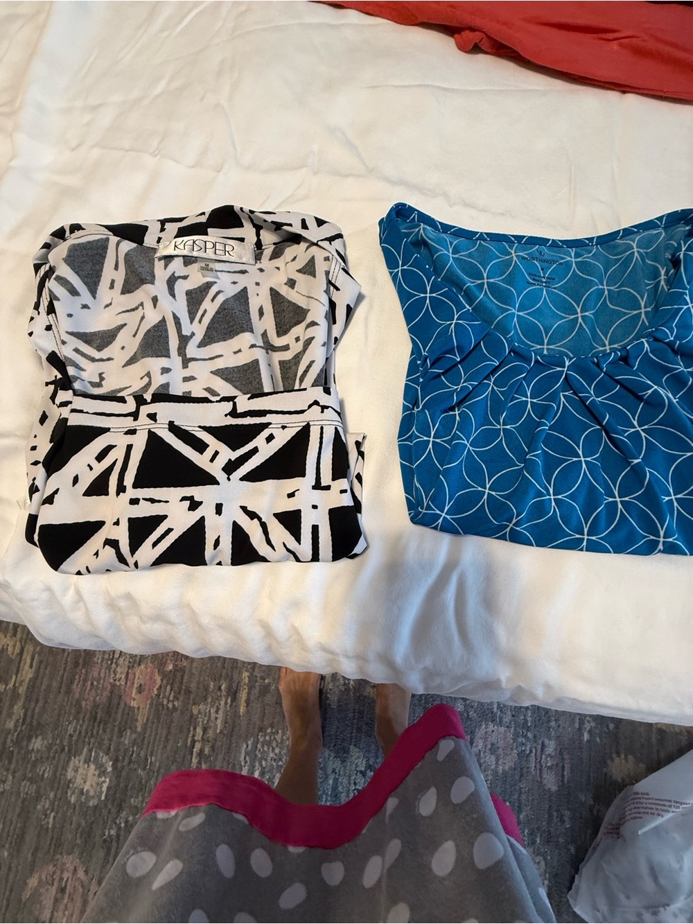 2 Kasper sleeveless blouses. Dress up or dress down. Suits, nice slacks or jeans